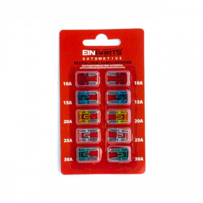 Conjunto Mini Fusíveis 10 Pcs EPFUSE08