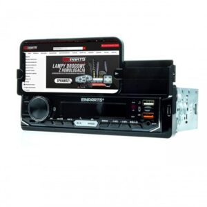 Rádio 1 DIN USB Micro SD BT com Suporte Telemovel e Aplicativo EPCR14